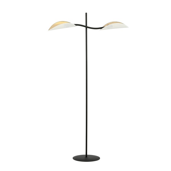 Lampa podłogowa LOTUS LP2 WHITE/GOLD - Emibig