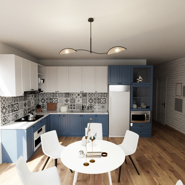 Lampa sufitowa LOTUS 2 BLACK/RATTAN