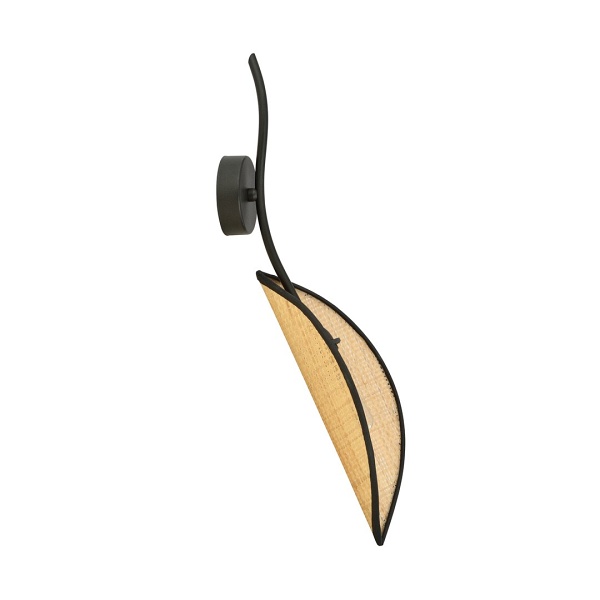 Kinkiet LOTUS K1 BLACK/RATTAN - Emibig