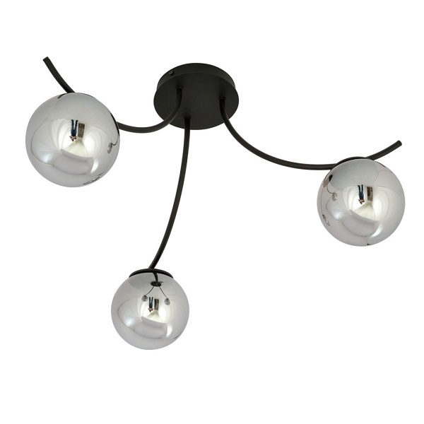 Lampa sufitowa BOSTON 3 BLACK/GRAFIT