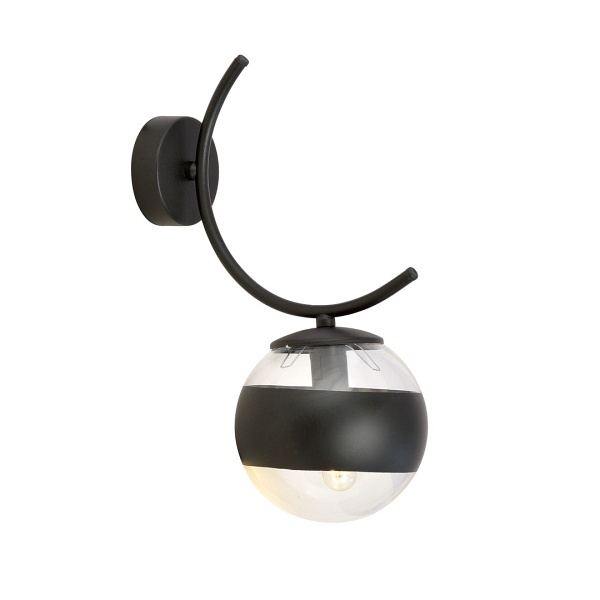 Kinkiet BOSTON K1 BLACK/STRIPE - Emibig