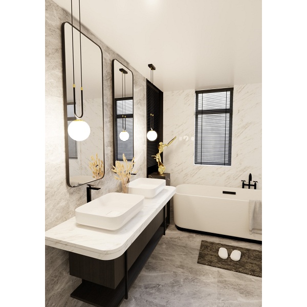 Lampa wisząca GLAM 1 BLACK/OPAL