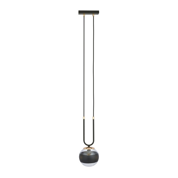 Lampa wisząca GLAM 1 BLACK/STRIPE