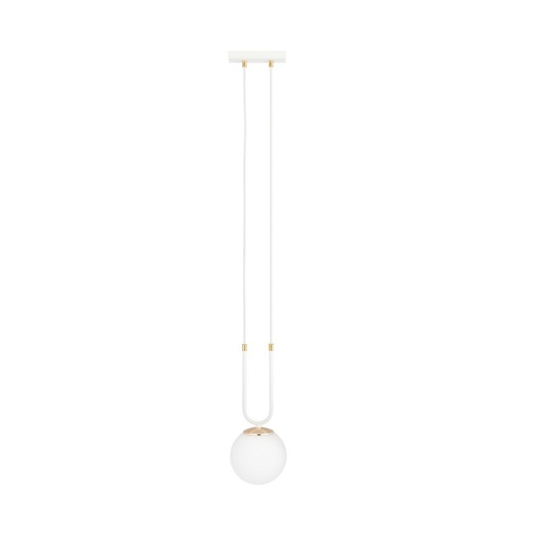 Lampa wisząca GLAM 1 WHITE/OPAL