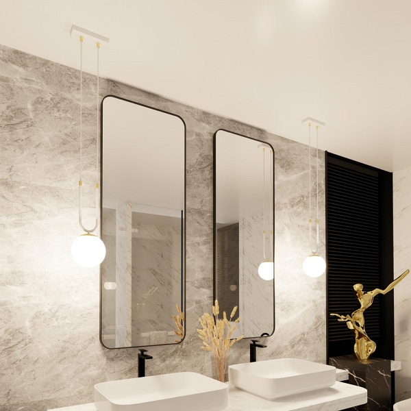 Lampa wisząca GLAM 1 WHITE/OPAL