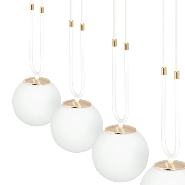 Lampa wisząca GLAM 4 WHITE/OPAL
