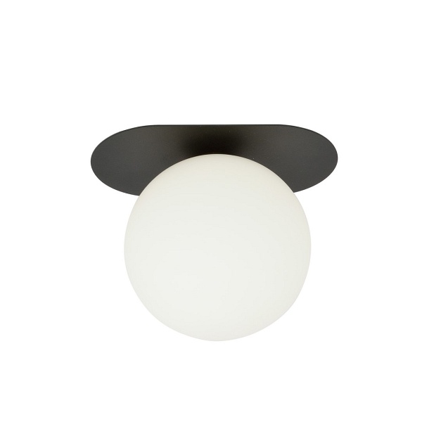 Lampa sufitowa PLAZA 1 BLACK/OPAL