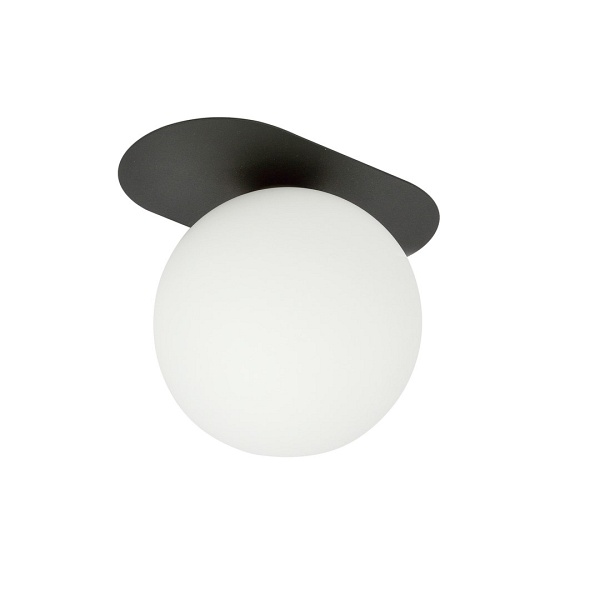 Lampa sufitowa PLAZA 1 BLACK/OPAL