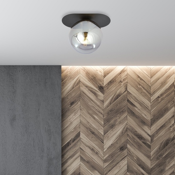 Lampa sufitowa PLAZA 1 BLACK/GRAFIT
