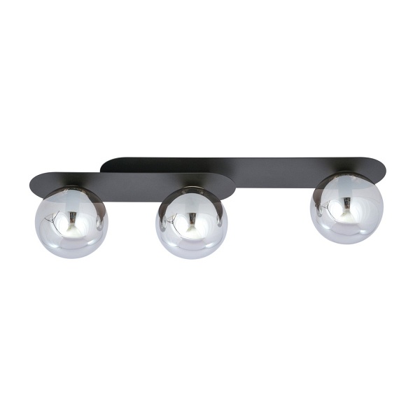 Lampa sufitowa PLAZA 3 BLACK/GRAFIT - Emibig