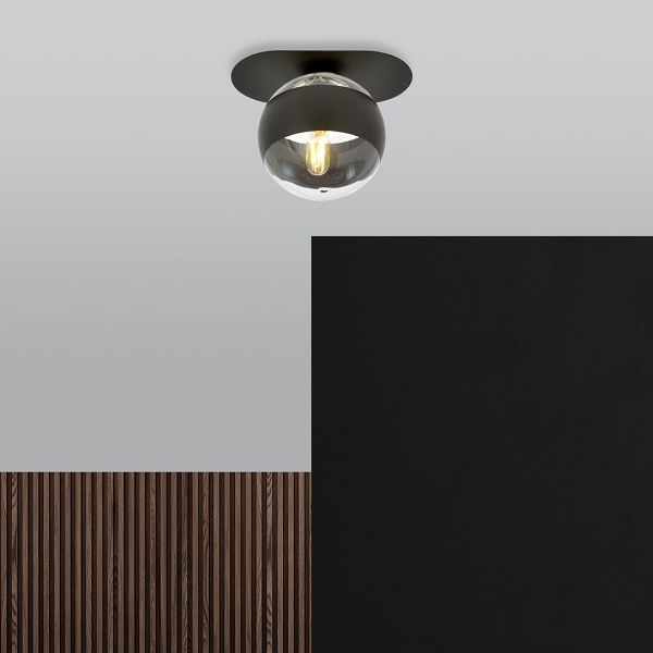 Lampa sufitowa PLAZA 1 BLACK/STRIPE