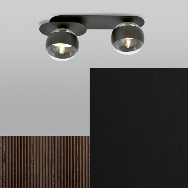 Lampa sufitowa PLAZA 2 BLACK/STRIPE