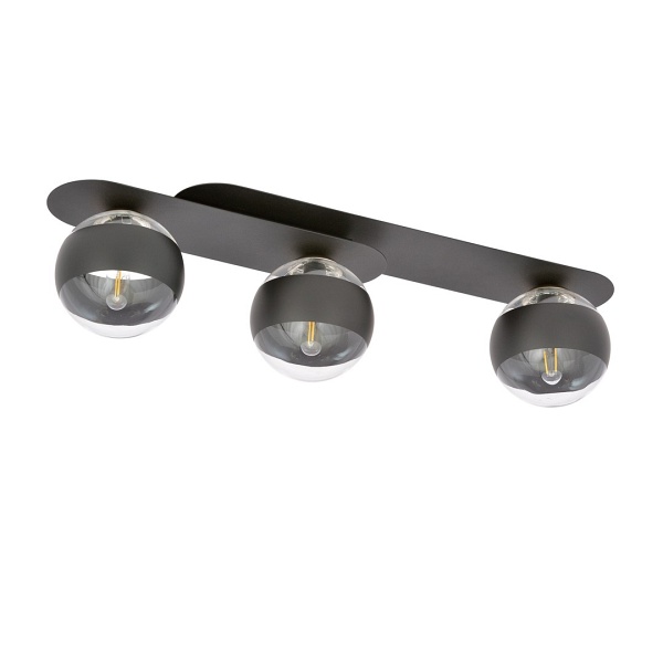 Lampa sufitowa PLAZA 3 BLACK/STRIPE