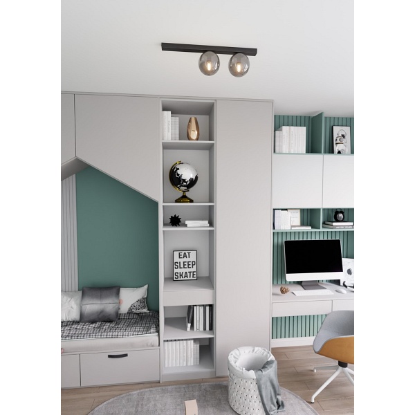 Lampa sufitowa FIT 2 BLACK/GRAFIT