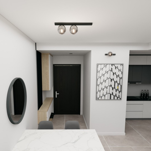 Lampa sufitowa FIT 2 BLACK/GRAFIT