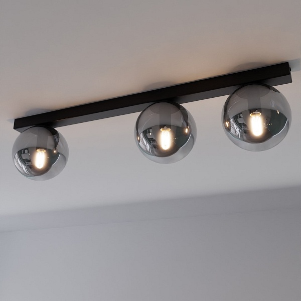 Lampa sufitowa FIT 3 BLACK/GRAFIT