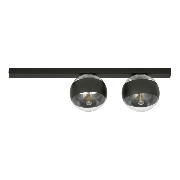 Lampa sufitowa FIT 2 BLACK/STRIPE - Emibig