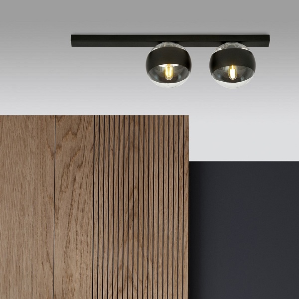 Lampa sufitowa FIT 2 BLACK/STRIPE