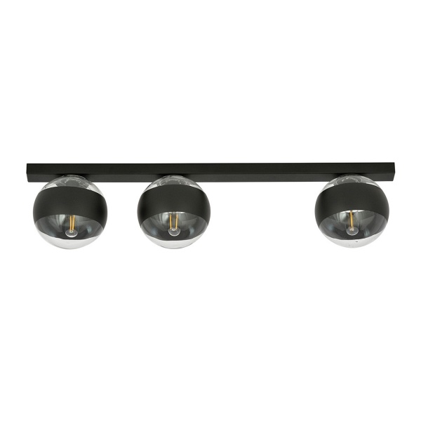 Lampa sufitowa FIT 3 BLACK/STRIPE - Emibig