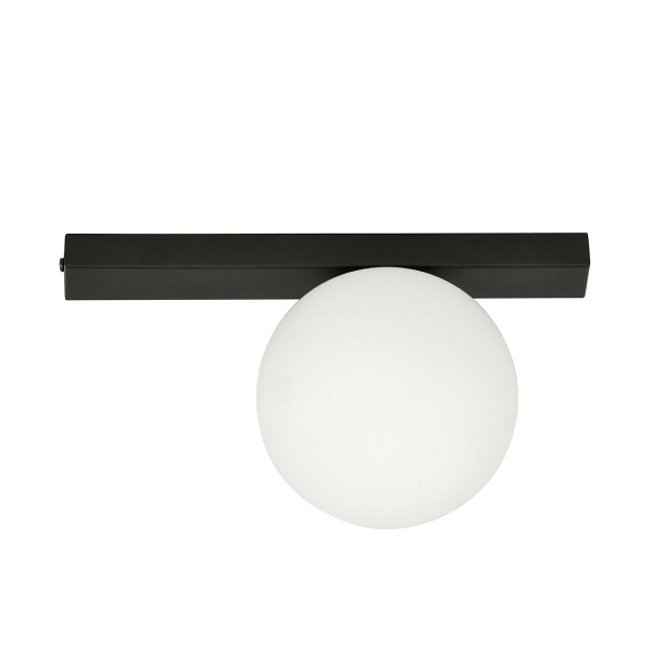 Lampa sufitowa FIT 1 BLACK/OPAL