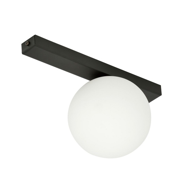 Lampa sufitowa FIT 1 BLACK/OPAL
