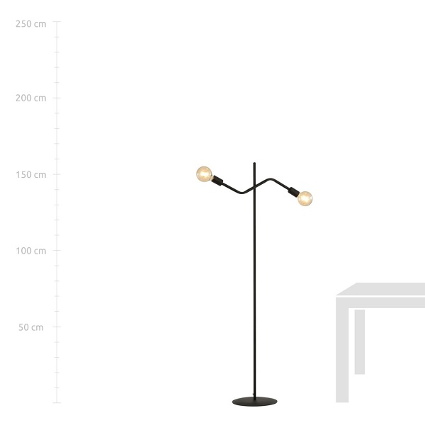 Lampa podłogowa FRIX LP2 BLACK