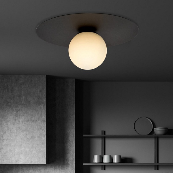 Lampa sufitowa SOLAR 1 BLACK/OPAL