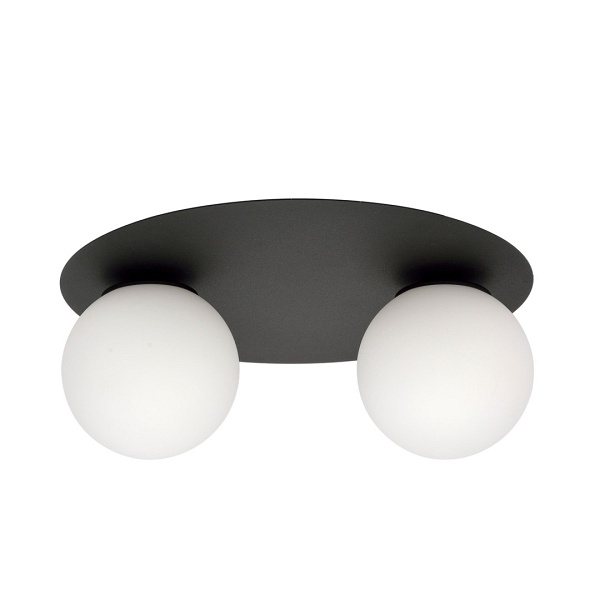 Lampa sufitowa SOLAR 2 BLACK/OPAL - Emibig