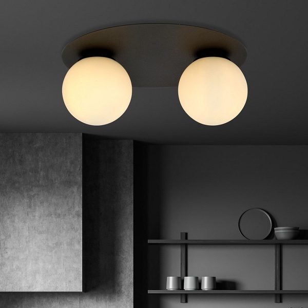 Lampa sufitowa SOLAR 2 BLACK/OPAL
