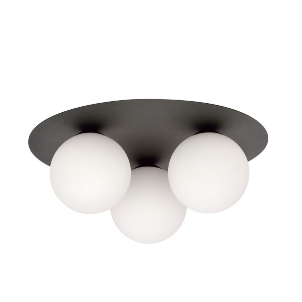 Lampa sufitowa SOLAR 3 BLACK/OPAL - Emibig