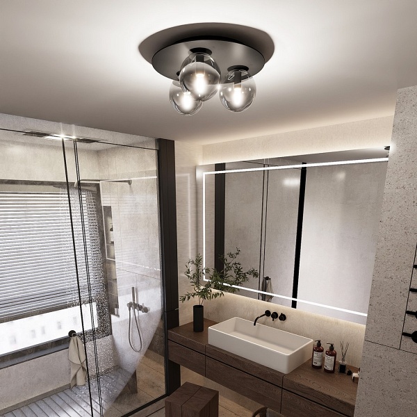 Lampa sufitowa SOLAR 3 BLACK/GRAFIT