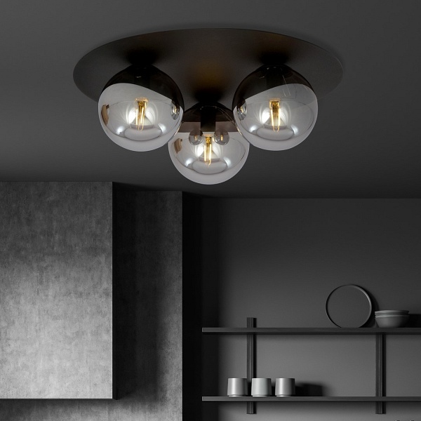 Lampa sufitowa SOLAR 3 BLACK/GRAFIT