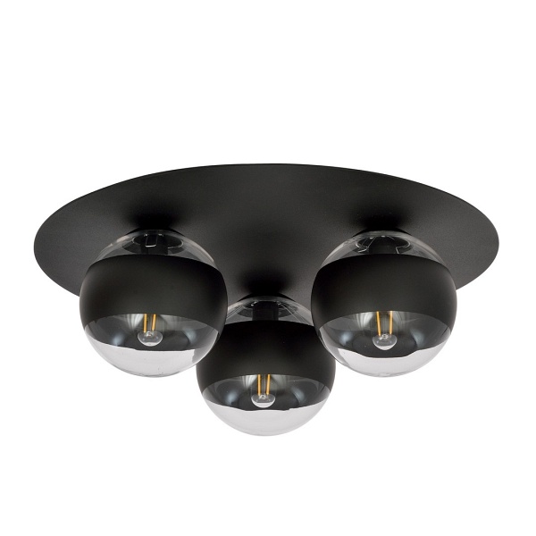 Lampa sufitowa SOLAR 3 BLACK/STRIPE - Emibig