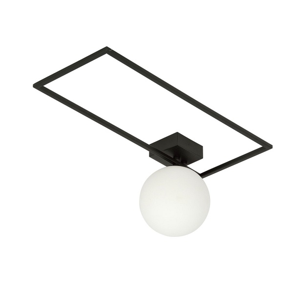 Lampa sufitowa IMAGO 1A BLACK/OPAL
