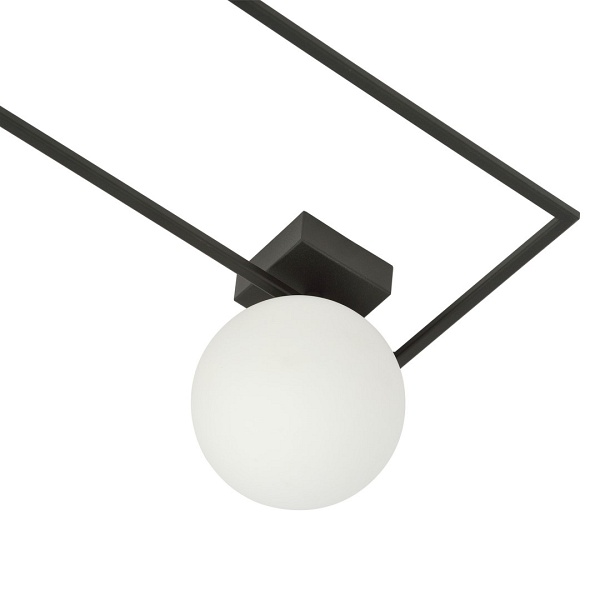 Lampa sufitowa IMAGO 1A BLACK/OPAL
