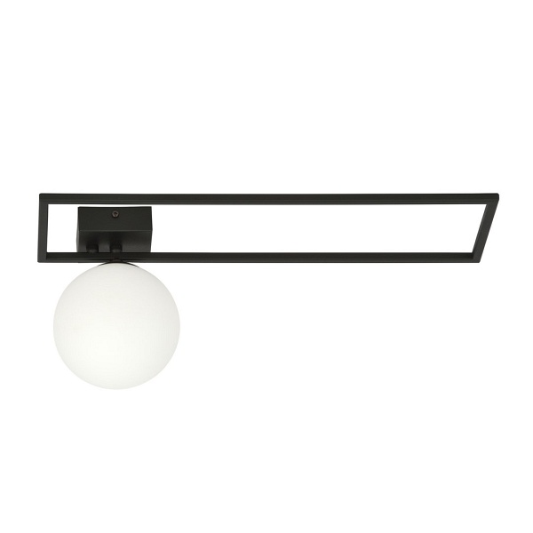 Lampa sufitowa IMAGO 1B BLACK/OPAL - Emibig