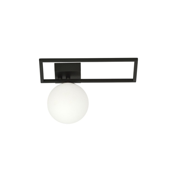 Lampa sufitowa IMAGO 1D BLACK/OPAL - Emibig