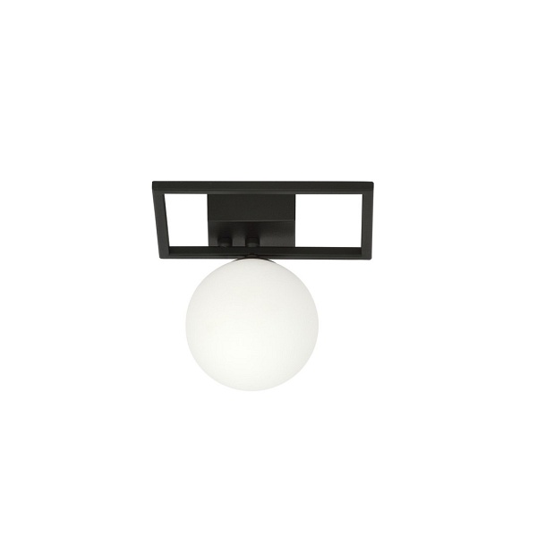 Lampa sufitowa IMAGO 1E BLACK/OPAL - Emibig