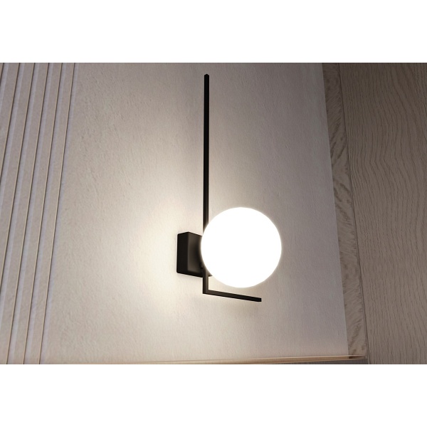 Lampa sufitowa IMAGO 1F BLACK/OPAL