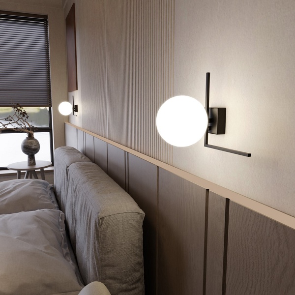 Lampa sufitowa IMAGO 1G BLACK/OPAL