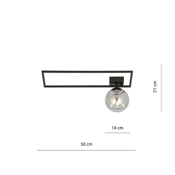 Lampa sufitowa IMAGO 1A BLACK/GRAFIT