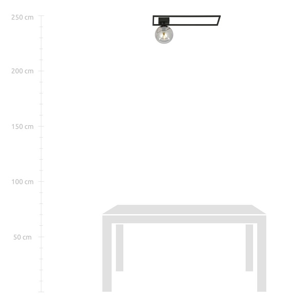 Lampa sufitowa IMAGO 1B BLACK/GRAFIT