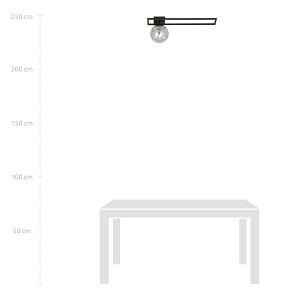 Lampa sufitowa IMAGO 1C BLACK/GRAFIT
