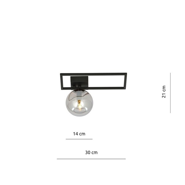 Lampa sufitowa IMAGO 1D BLACK/GRAFIT