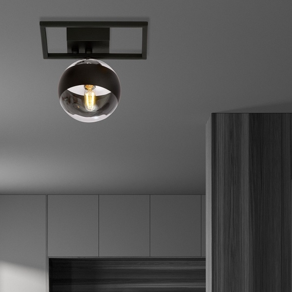 Lampa sufitowa IMAGO 1E BLACK/STRIPE