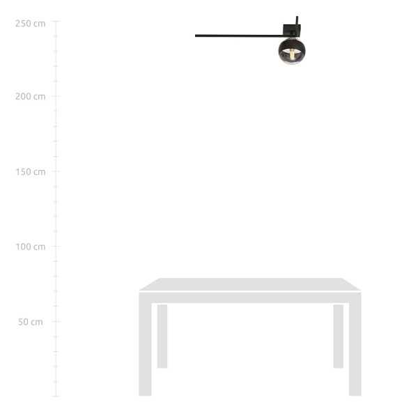Lampa sufitowa IMAGO 1F BLACK/STRIPE