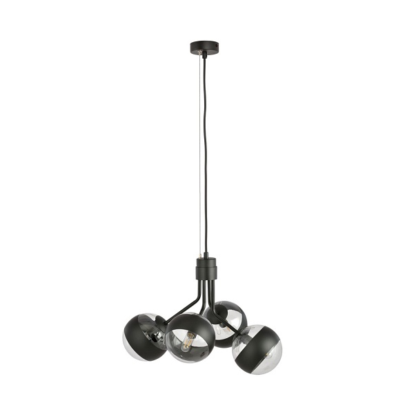 Lampa wisząca NOVA 4 BLACK/STRIPE - Emibig