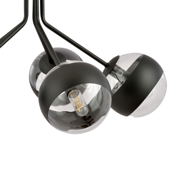 Lampa wisząca NOVA 5 BLACK/STRIPE