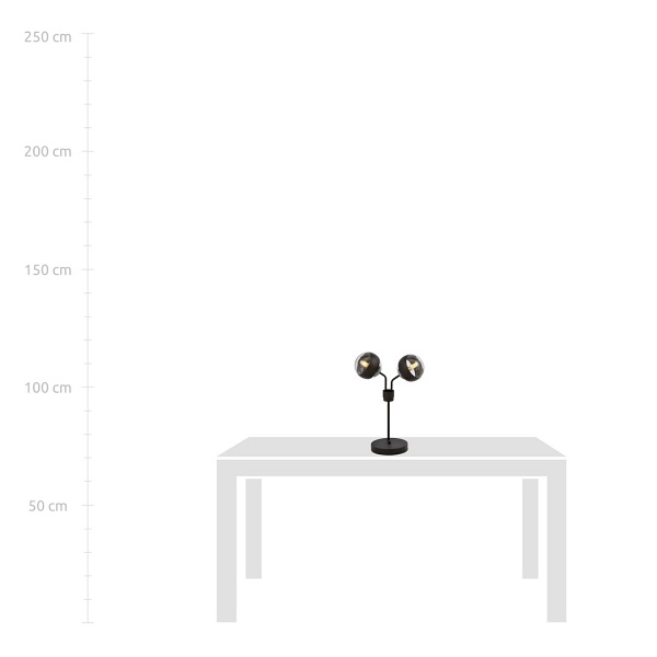 Lampa NOVA LN2 BLACK/STRIPE