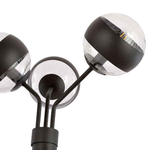 Lampa podłogowa NOVA LP3 BLACK/STRIPE